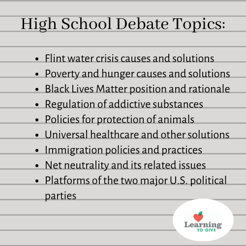 high School Debate Topics_.png Learning to Give